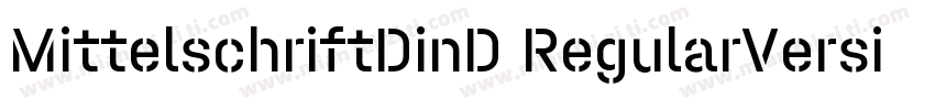 MittelschriftDinD RegularVersion字体转换